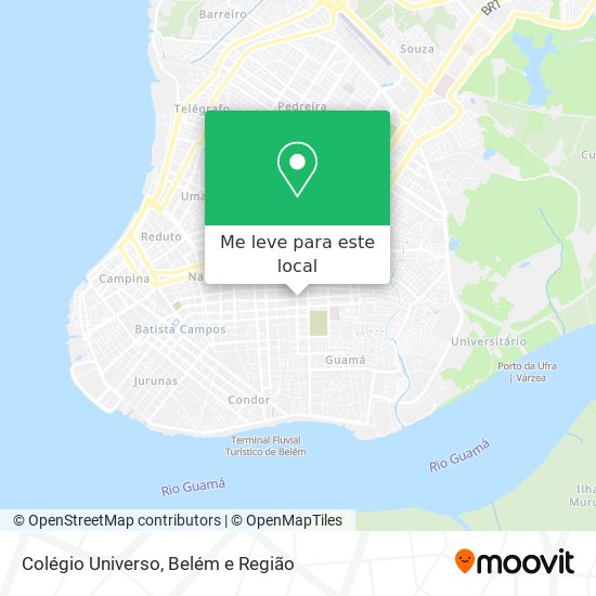 Colégio Universo mapa