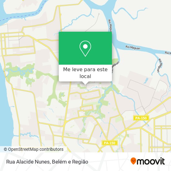 Rua Alacide Nunes mapa