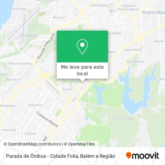 Parada de Ônibus - Cidade Folia mapa
