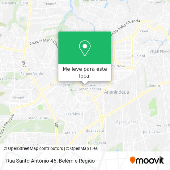 Rua Santo Antônio 46 mapa