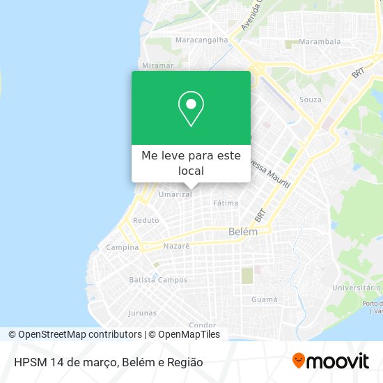 HPSM 14 de março mapa