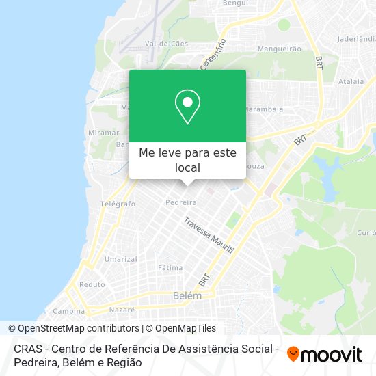 CRAS - Centro de Referência De Assistência Social - Pedreira mapa