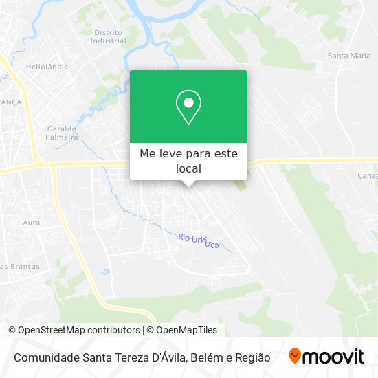 Comunidade Santa Tereza D'Ávila mapa