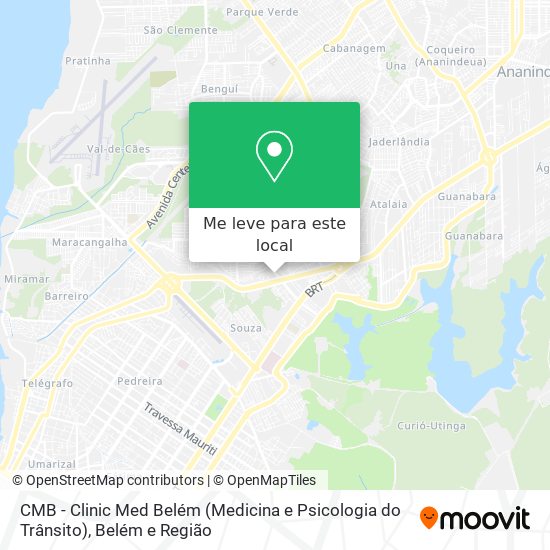 CMB - Clinic Med Belém (Medicina e Psicologia do Trânsito) mapa