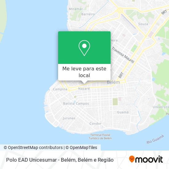 Polo EAD Unicesumar - Belém mapa