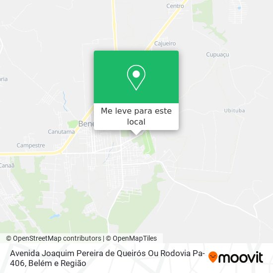 Avenida Joaquim Pereira de Queirós Ou Rodovia Pa-406 mapa