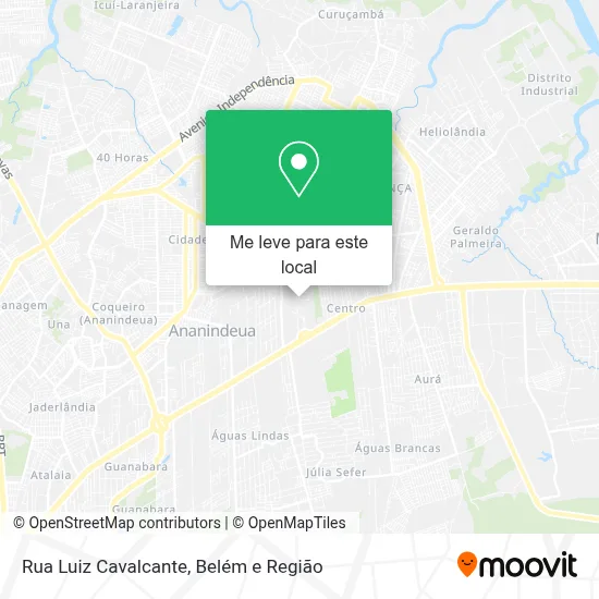 Rua Luiz Cavalcante mapa