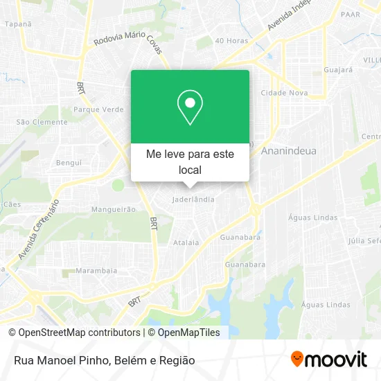 Rua Manoel Pinho mapa