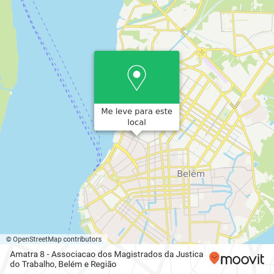 Amatra 8 - Associacao dos Magistrados da Justica do Trabalho mapa