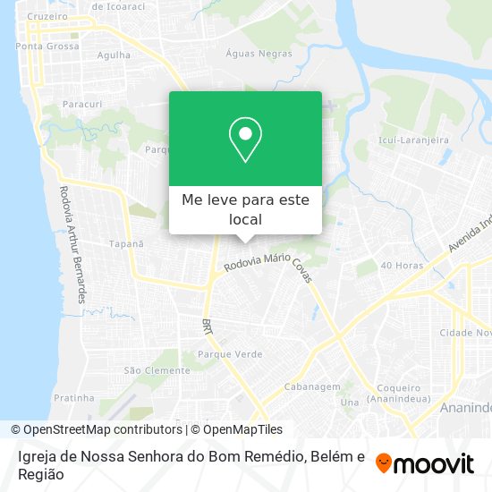Igreja de Nossa Senhora do Bom Remédio mapa