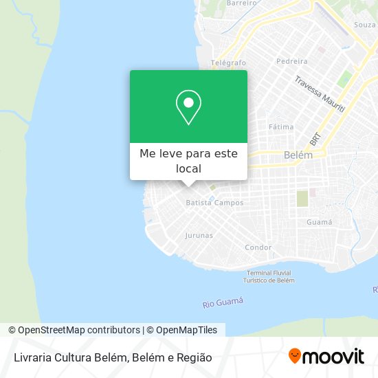 Livraria Cultura Belém mapa