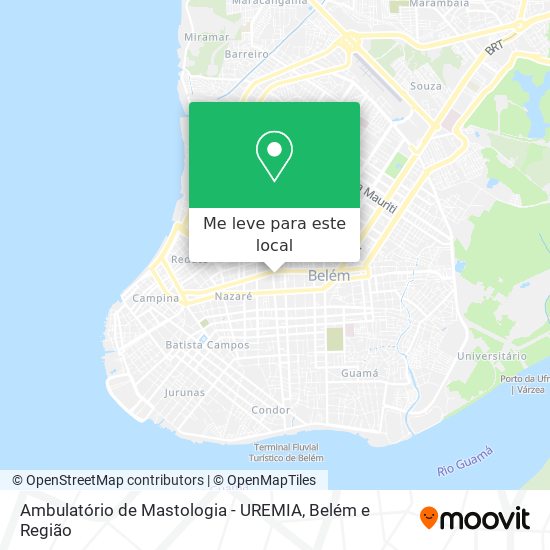 Ambulatório de Mastologia - UREMIA mapa