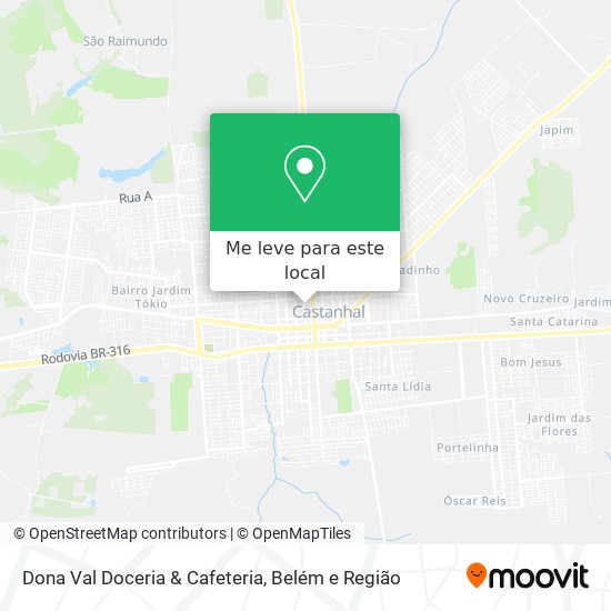 Dona Val Doceria & Cafeteria mapa