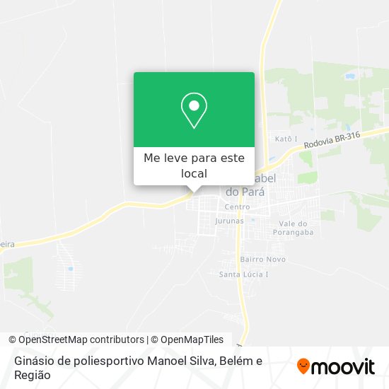 Ginásio de poliesportivo Manoel Silva mapa