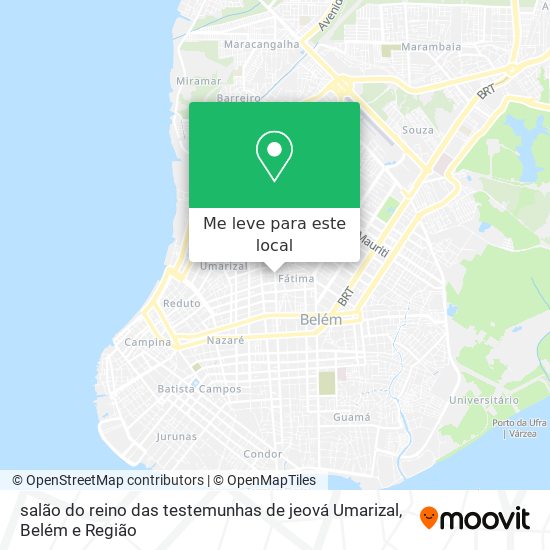 salão do reino das testemunhas de jeová Umarizal mapa