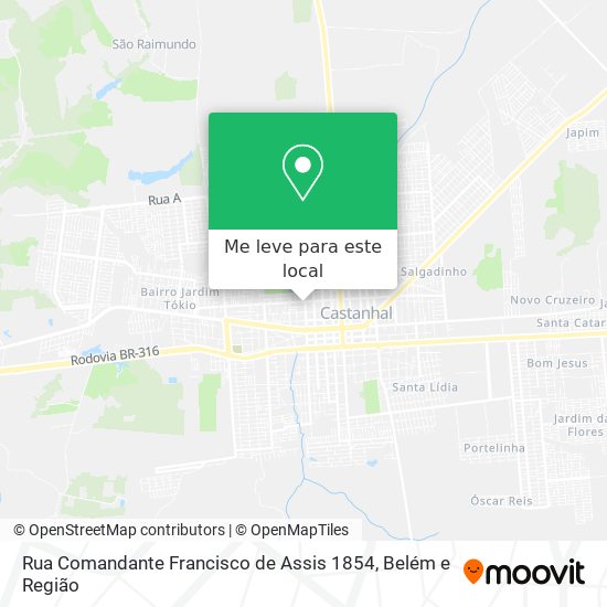 Rua Comandante Francisco de Assis 1854 mapa
