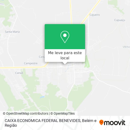 CAIXA ECONOMICA FEDERAL BENEVIDES mapa