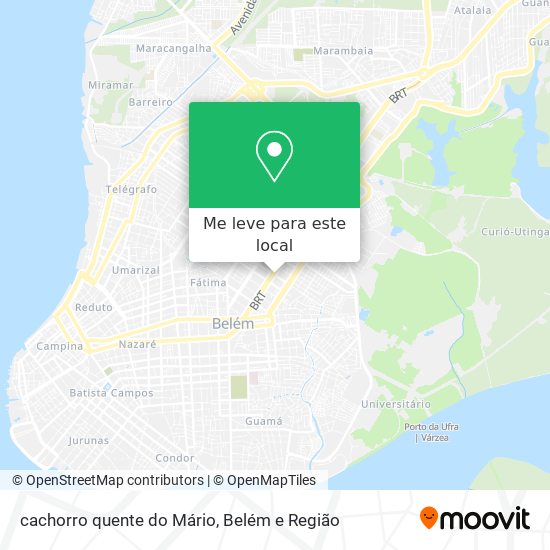 cachorro quente do Mário mapa