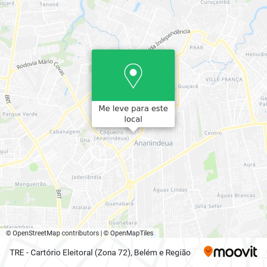 TRE - Cartório Eleitoral (Zona 72) mapa