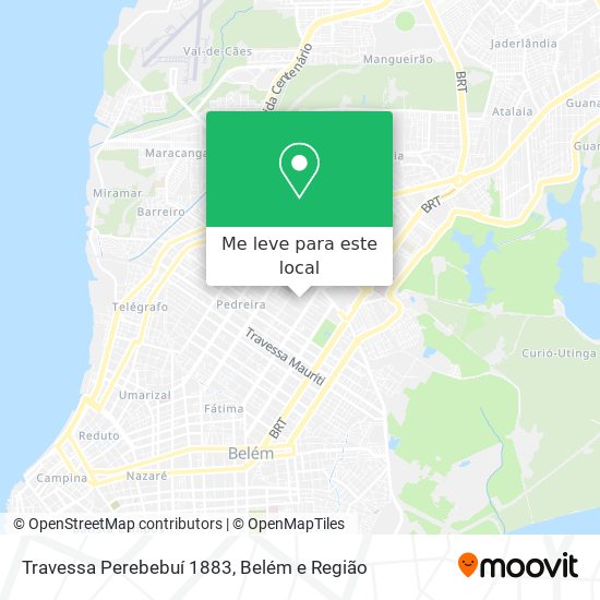 Travessa Perebebuí 1883 mapa