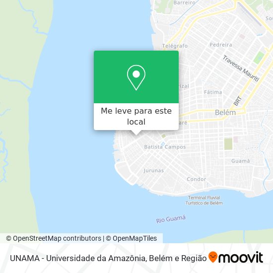 UNAMA - Universidade da Amazônia mapa