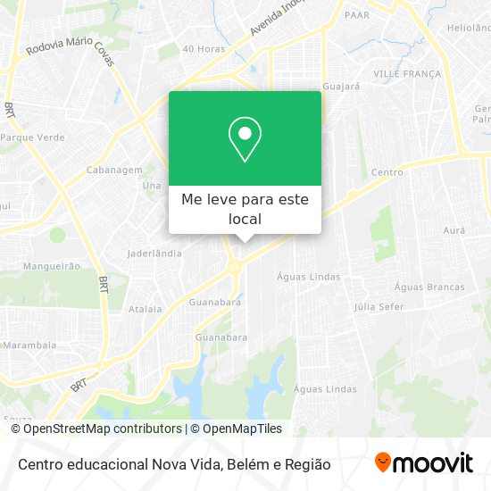 Centro educacional Nova Vida mapa