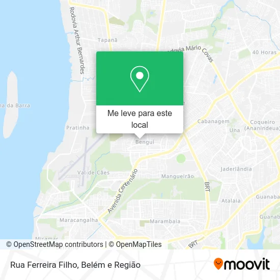 Rua Ferreira Filho mapa
