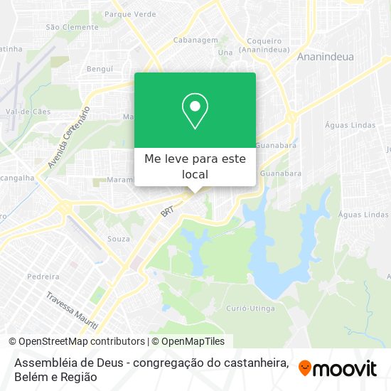 Assembléia de Deus - congregação do castanheira mapa