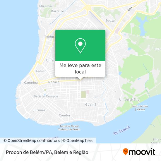 Procon de Belém/PA mapa