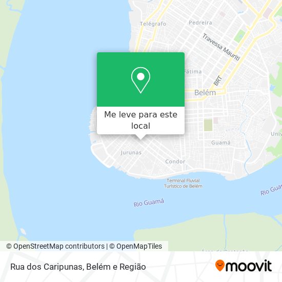 Rua dos Caripunas mapa