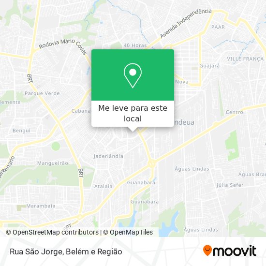 Rua São Jorge mapa