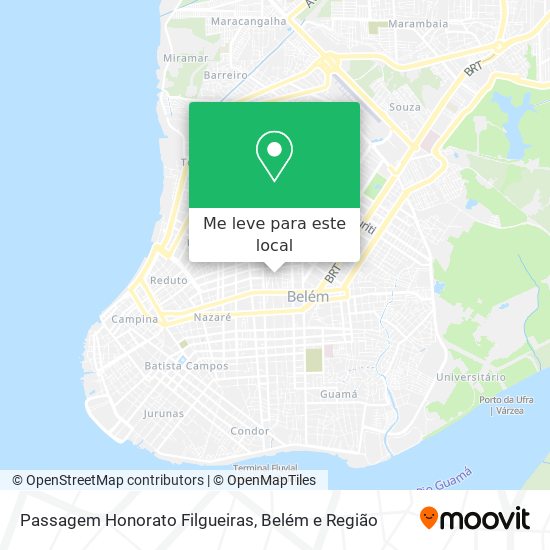 Passagem Honorato Filgueiras mapa