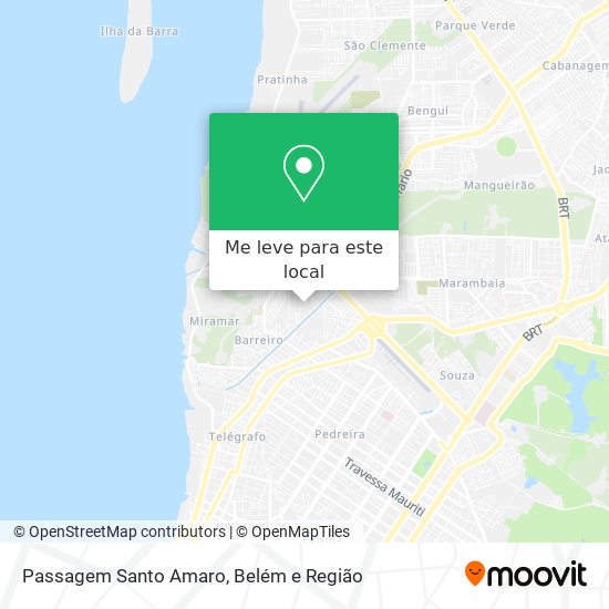 Passagem Santo Amaro mapa