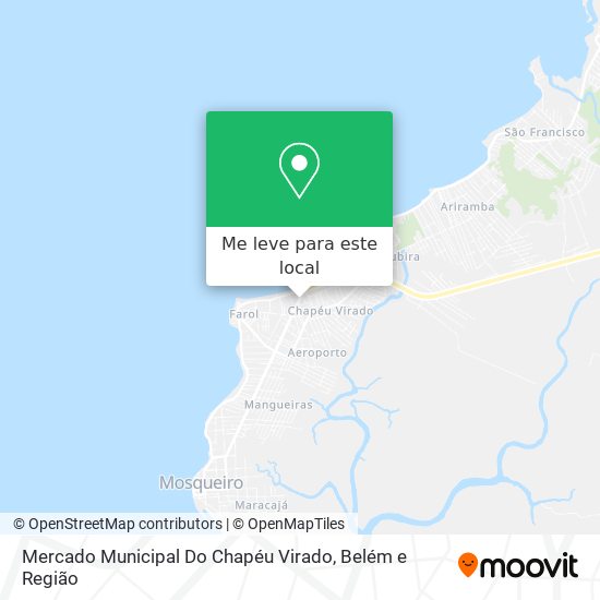 Mercado Municipal Do Chapéu  Virado mapa