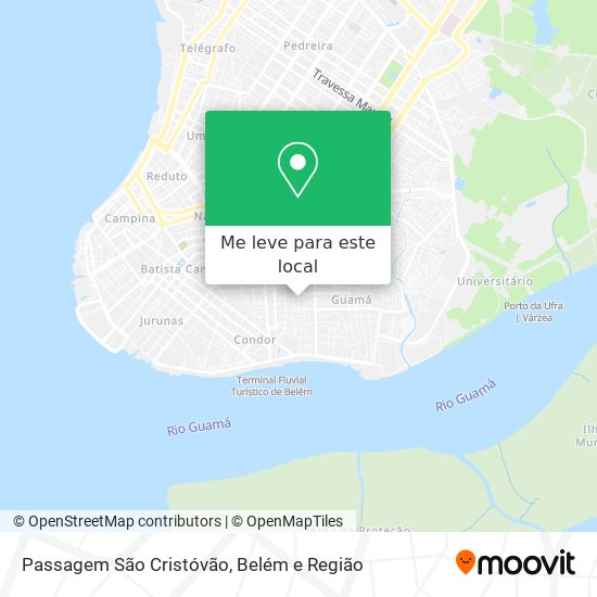 Passagem São Cristóvão mapa