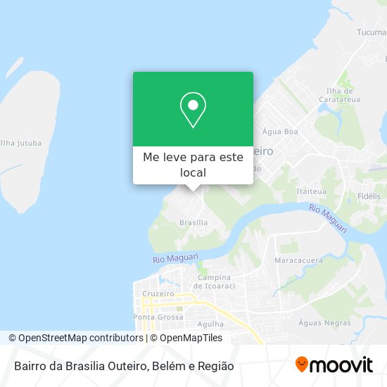 Bairro da Brasilia Outeiro mapa