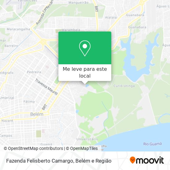 Fazenda Felisberto Camargo mapa