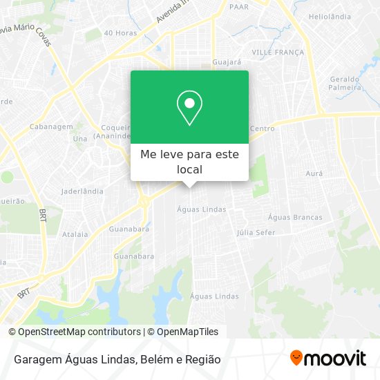 Garagem Águas Lindas mapa