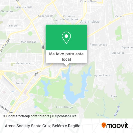 Arena Society Santa Cruz mapa
