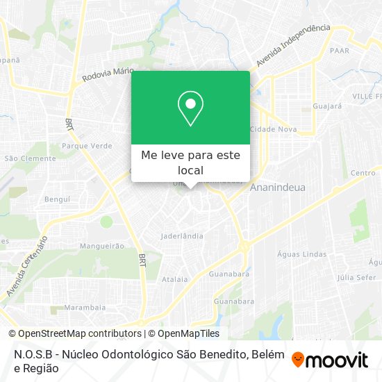 N.O.S.B - Núcleo Odontológico São Benedito mapa