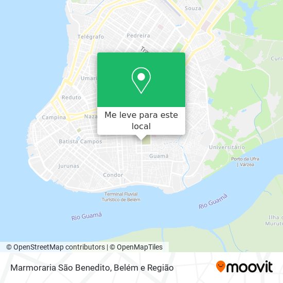 Marmoraria São Benedito mapa