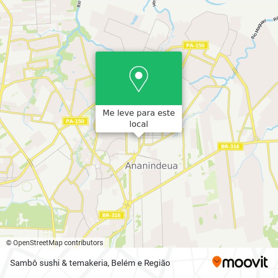 Sambô sushi & temakeria mapa