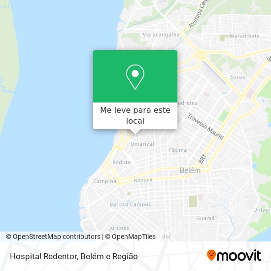 Hospital Redentor mapa