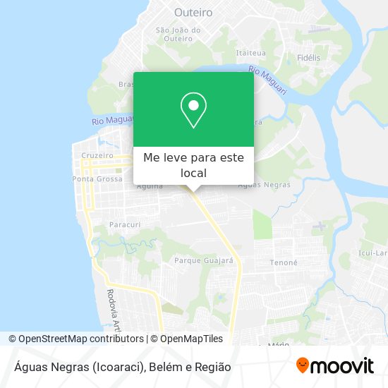 Águas Negras (Icoaraci) mapa