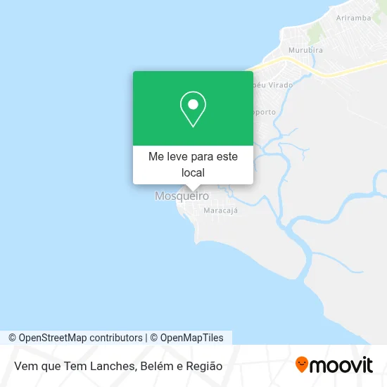 Vem que Tem Lanches mapa