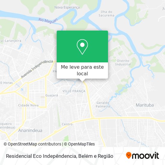 Residencial Eco Indepêndencia mapa