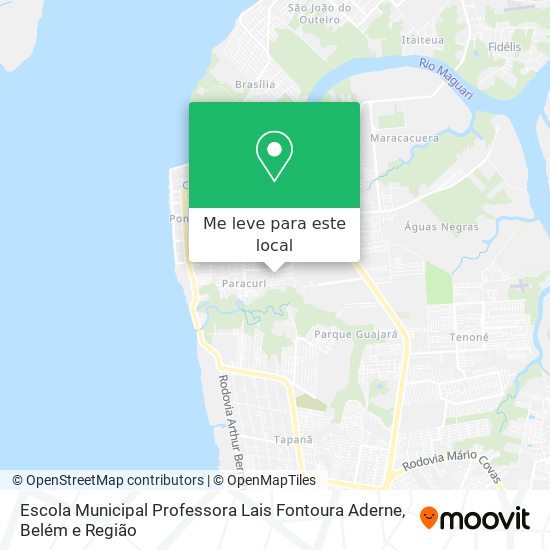 Escola Municipal Professora Lais Fontoura Aderne mapa
