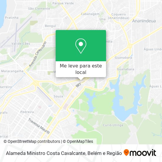 Alameda Ministro Costa Cavalcante mapa