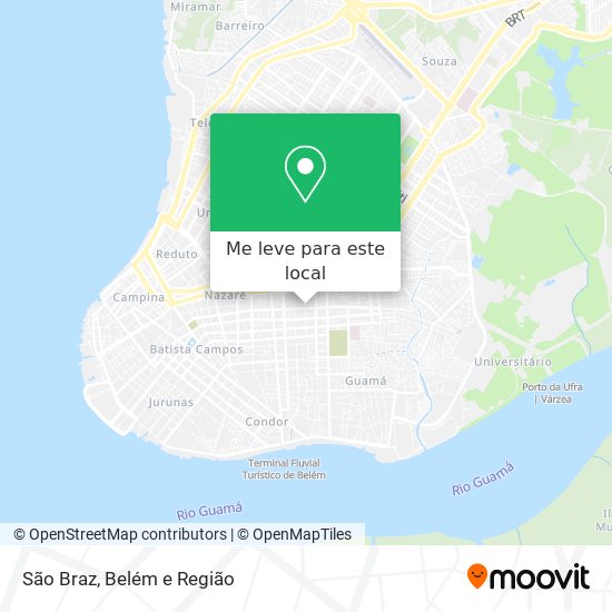 São Braz mapa