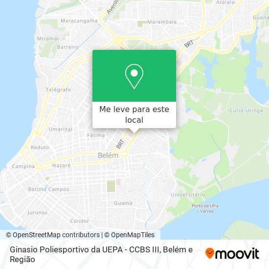 Ginasio Poliesportivo da UEPA - CCBS III mapa
